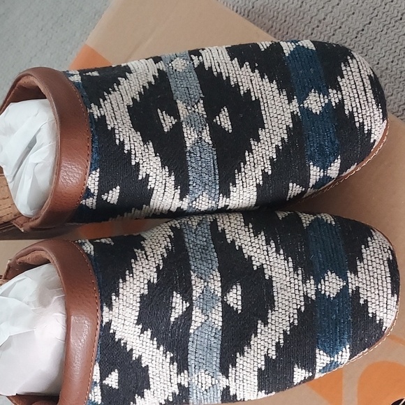 Korks By Kork-Ease Lori Blue Woven Clogs Size 10 NIB - Picture 4 of 14